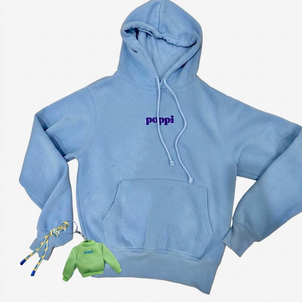 Poppi Hoodie with Miniature Keychain Sticker